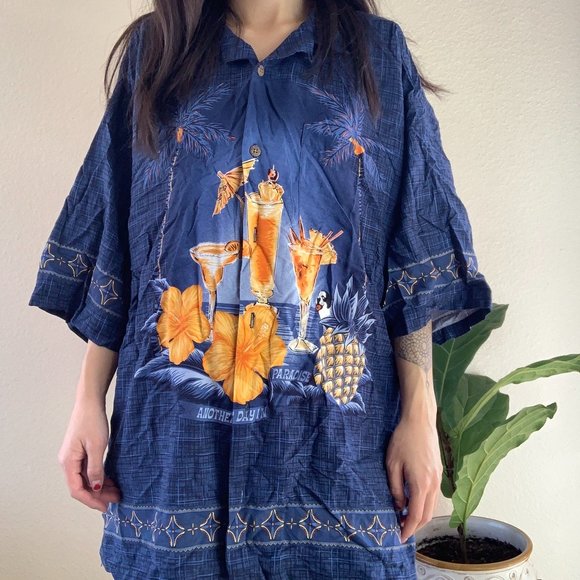 Vintage Big Dogs Drinks Hawaiian Shirt - Picture 5 of 6